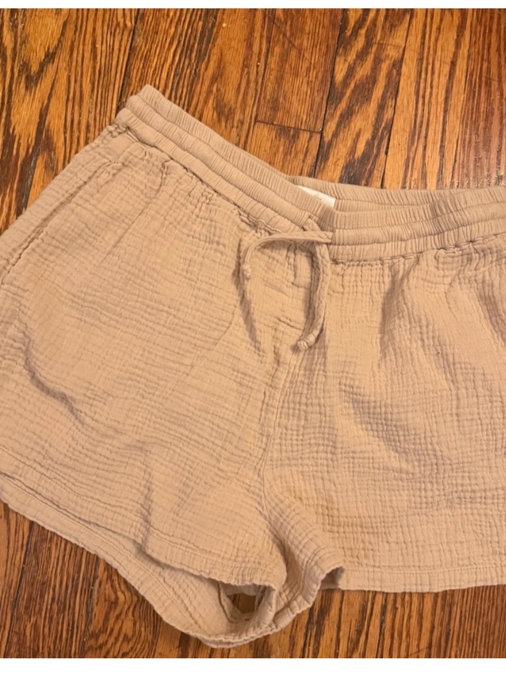 Favorite Daughter Beige Drawstring Shorts